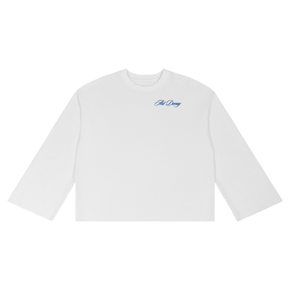 White Ferrari Waffle Raw Edge T-Shirt
