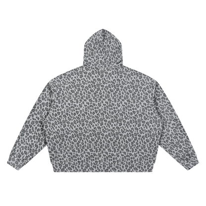 Leopard Print Art Decay Zip Up
