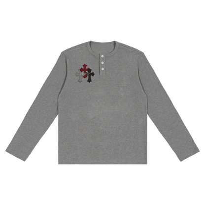Long Sleeve Henley T-Shirt