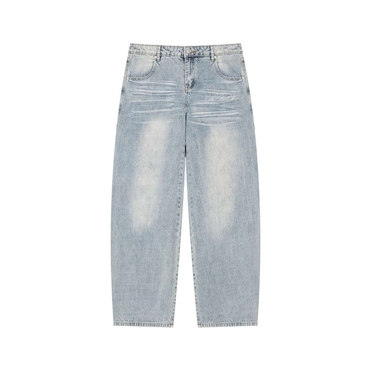 Baggy Mens Washed Jeans
