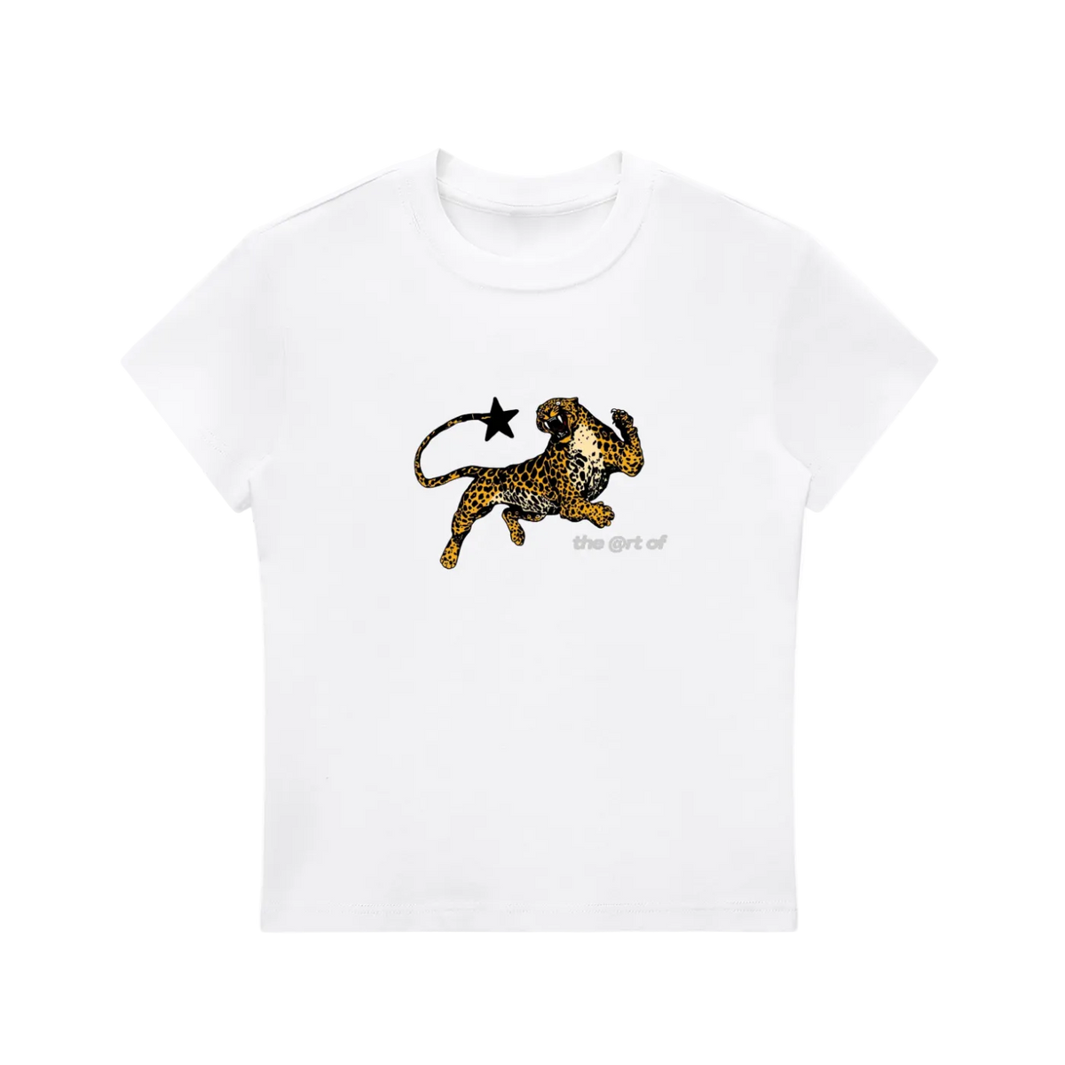 Leopard "Art Decay” Baby Tee