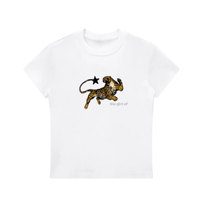 Leopard "Art Decay” Baby Tee