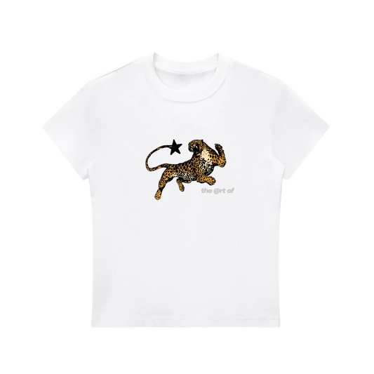 Leopard "Art Decay” Baby Tee