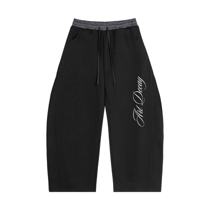 Plaid Waistband Barrel Sweatpants