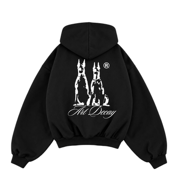 “Hound” Art Decay Boxy Hoodie