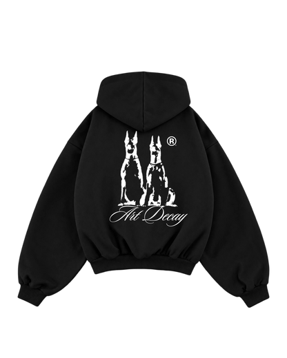 “Hound” Art Decay Boxy Hoodie