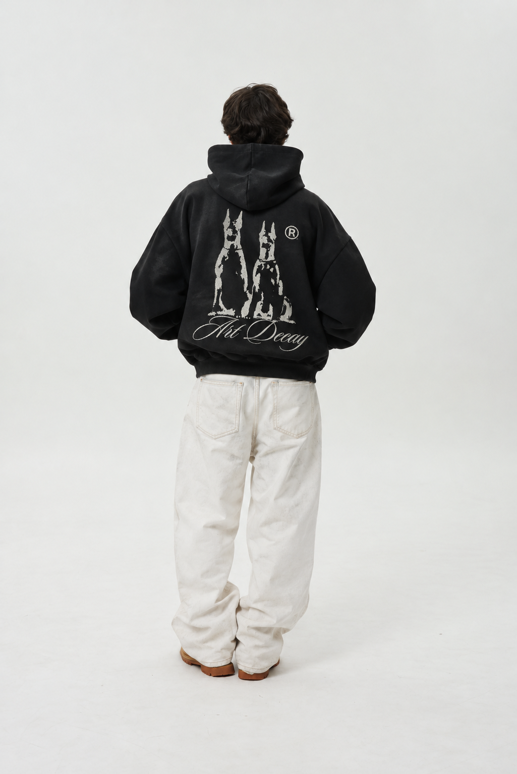 “Hound” Art Decay Boxy Hoodie
