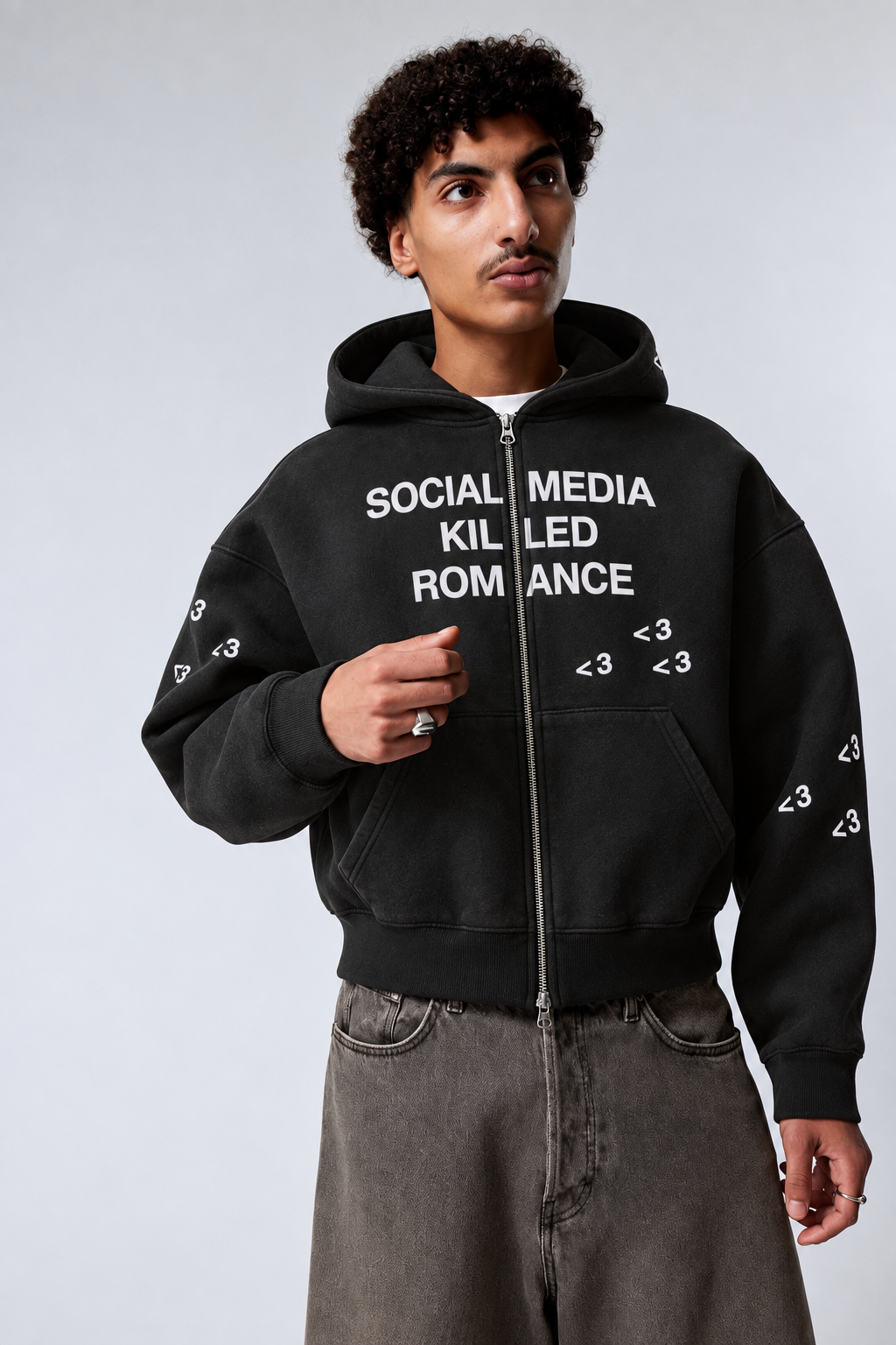 Essential Oversized Fleece Boxy Hoodie
