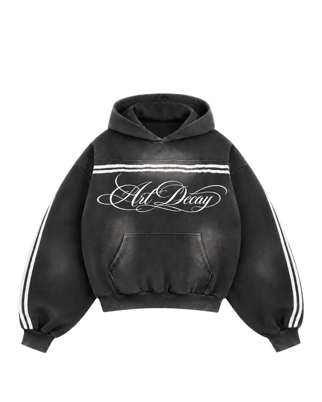 Sun Fade Contrast Tape Fleece Hoodie