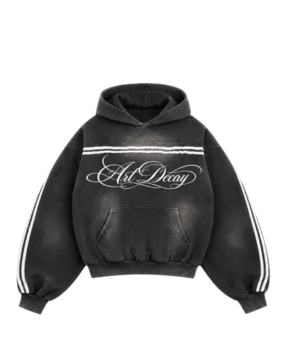 Sun Fade Contrast Tape Fleece Hoodie