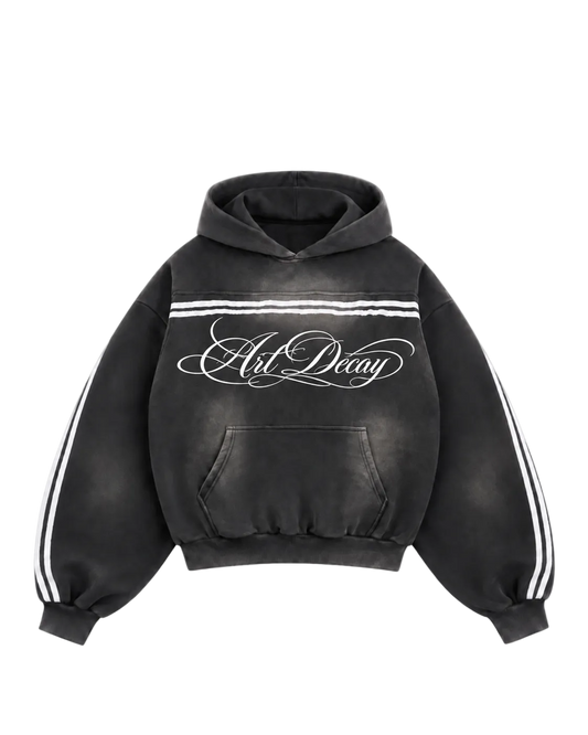 Sun Fade Contrast Tape Fleece Hoodie