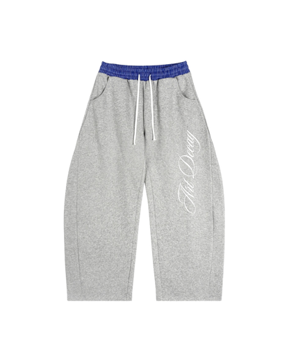Plaid Waistband Barrel Sweatpants