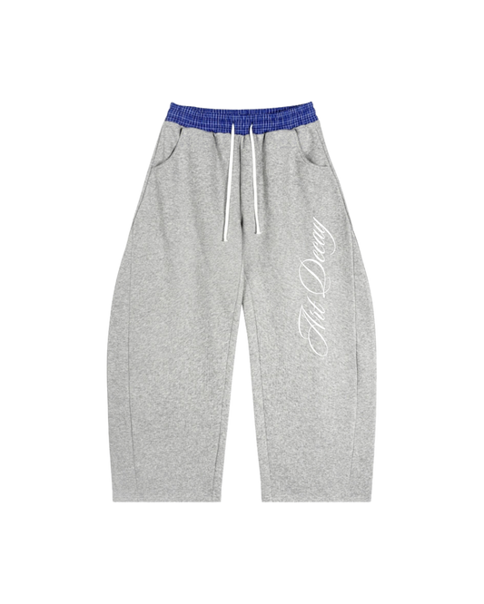 Plaid Waistband Barrel Sweatpants