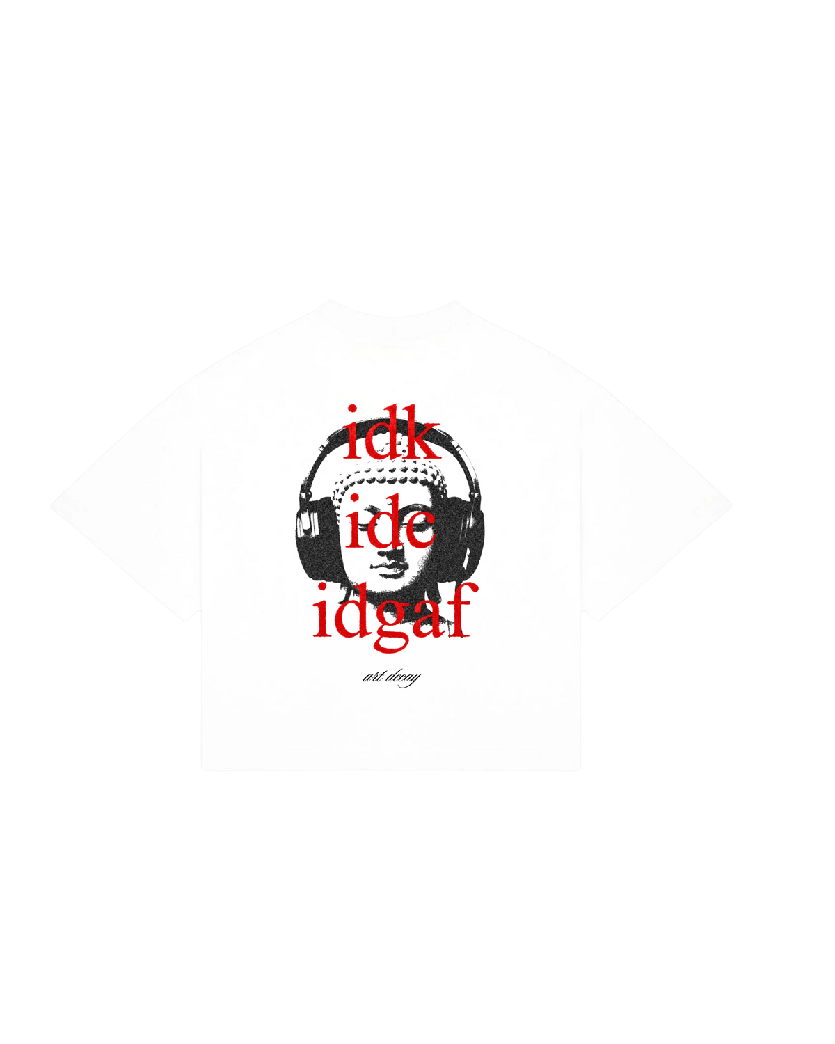 “Idgaf” Art Decay Boxy Tee