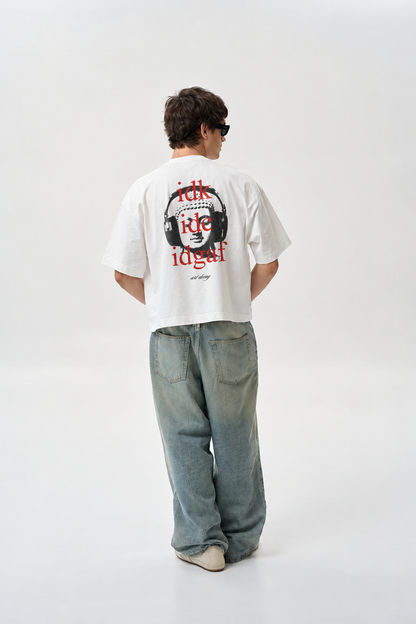 “Idgaf” Art Decay Boxy Tee