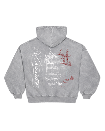 Snow Wash Fleece Oversize Hoodie