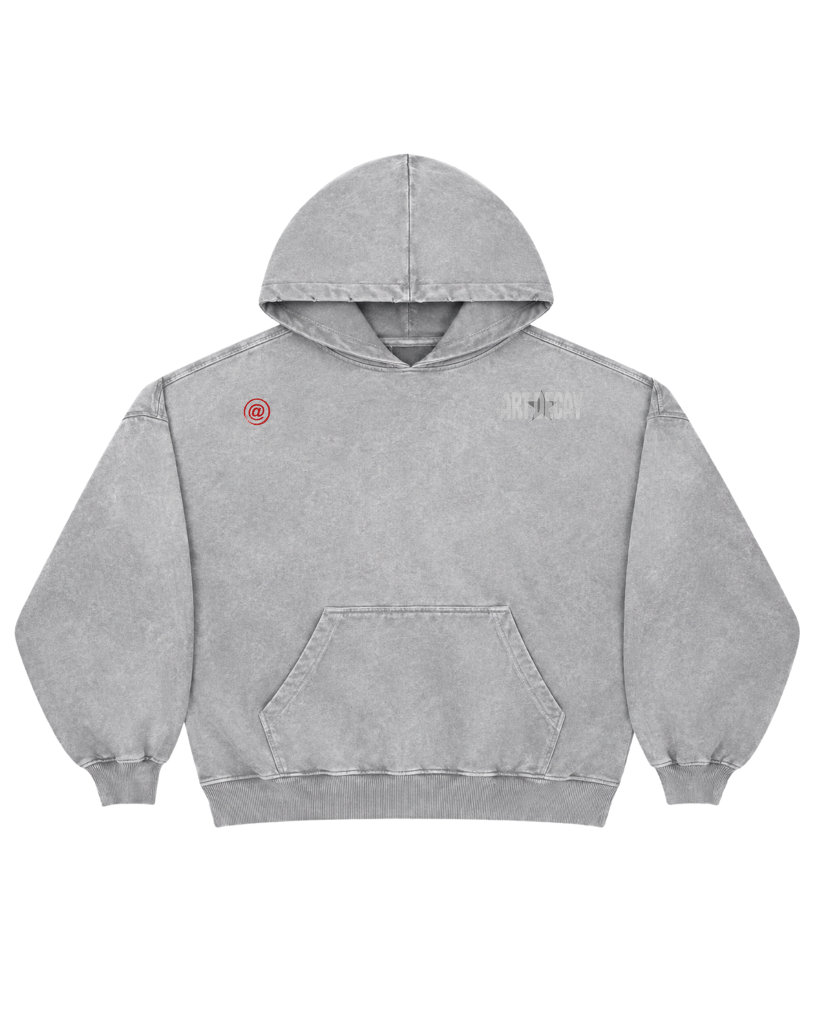 Snow Wash Fleece Oversize Hoodie