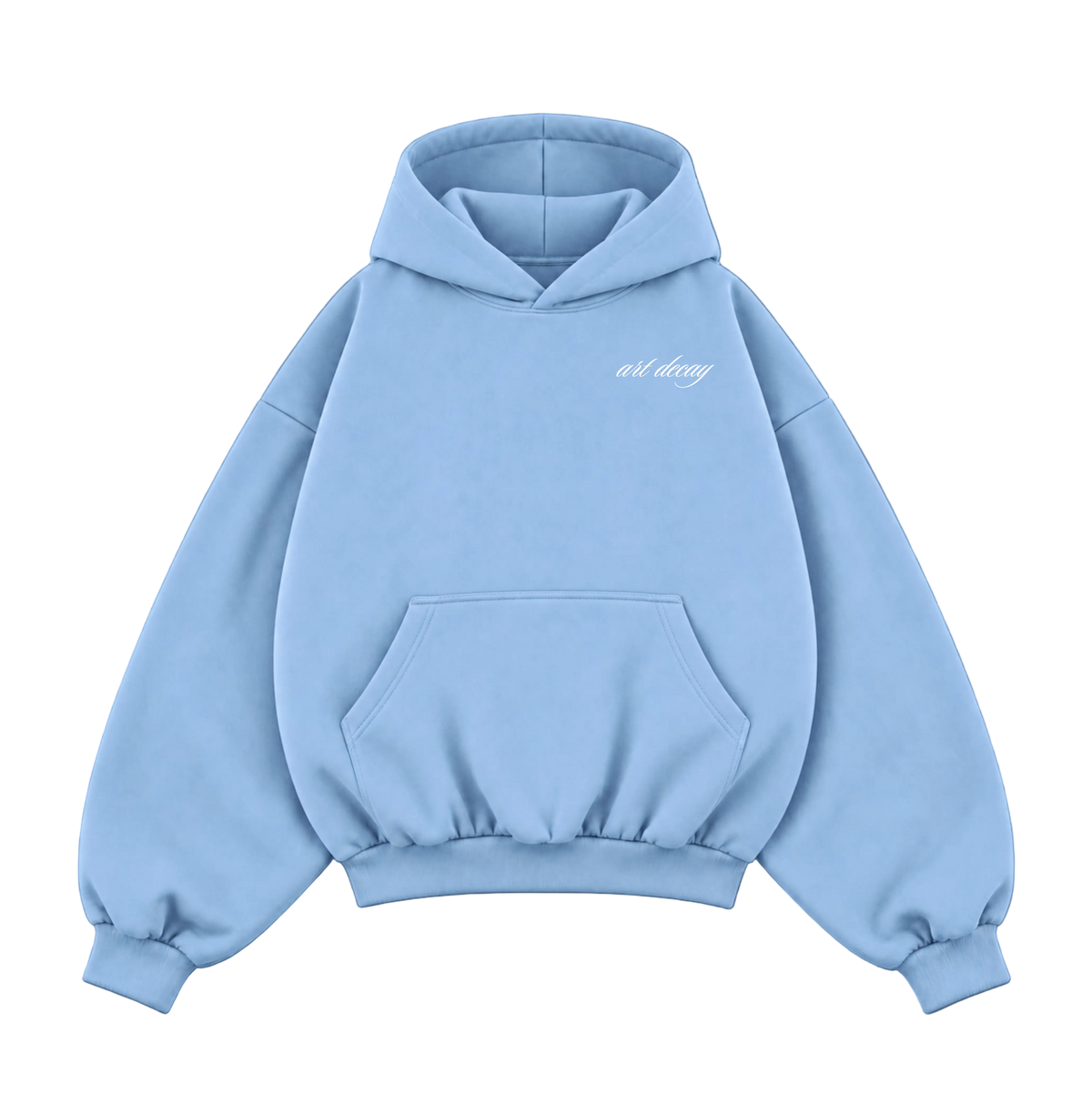 "Sun" Baby Blue Art Decay Hoodie