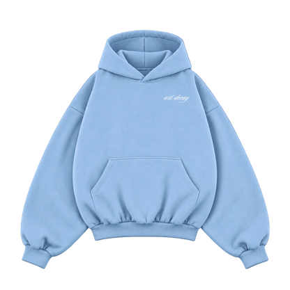 "Sun" Baby Blue Art Decay Hoodie