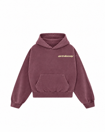Snow Wash Fleece Oversize Hoodie