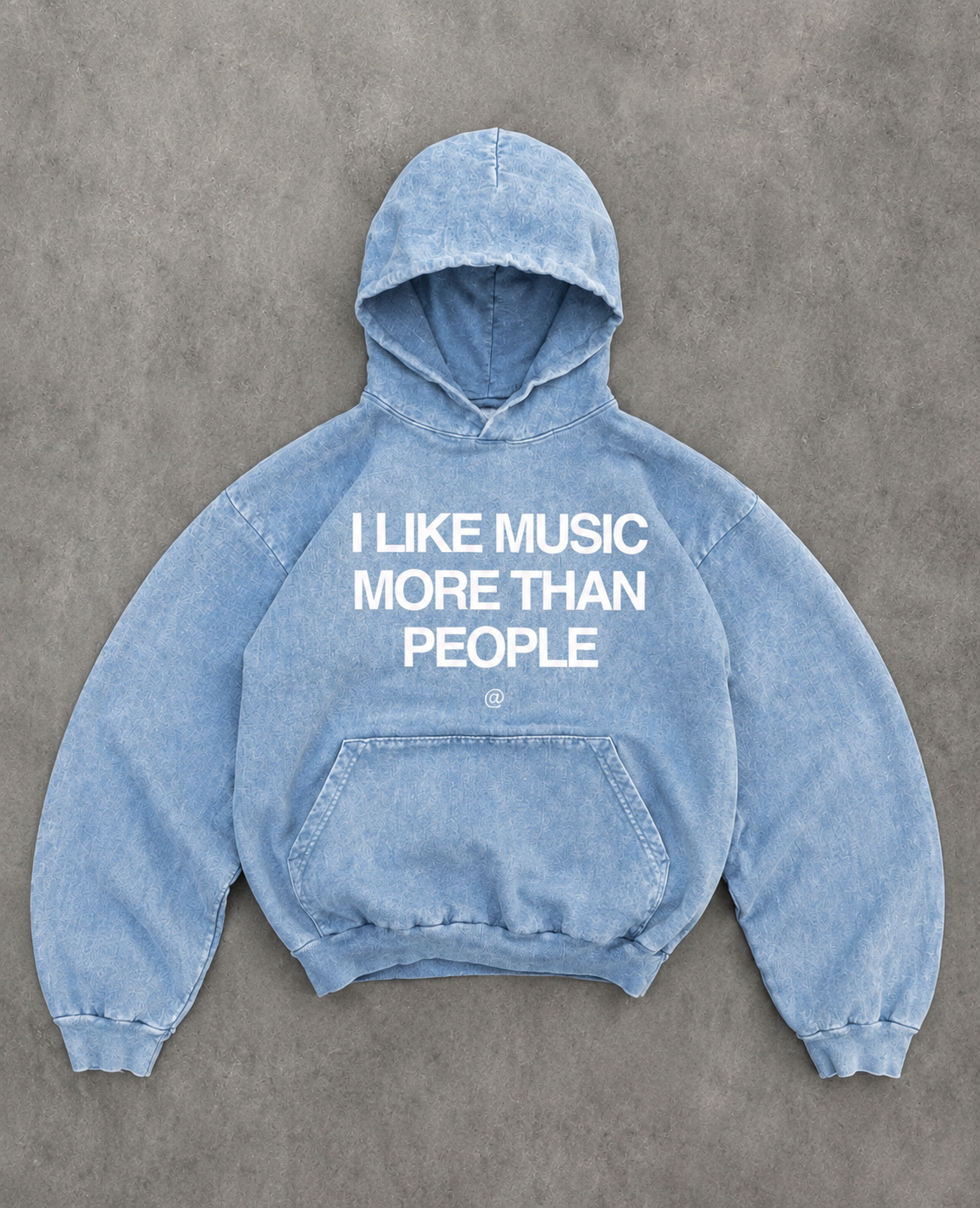 "Music" Art Washed Hoodie