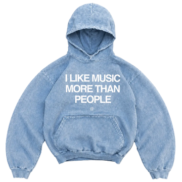 "Music" Art Washed Hoodie