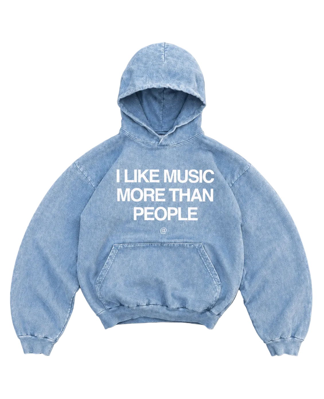 "Music" Art Washed Hoodie