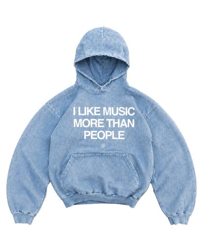 "Music" Art Washed Hoodie