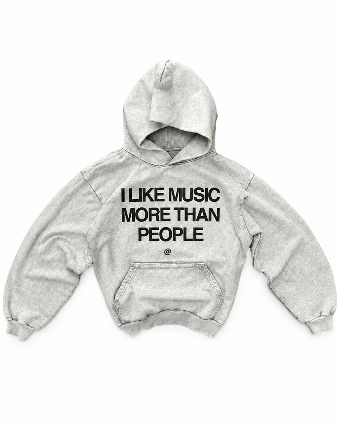 "Music" Art Washed Hoodie