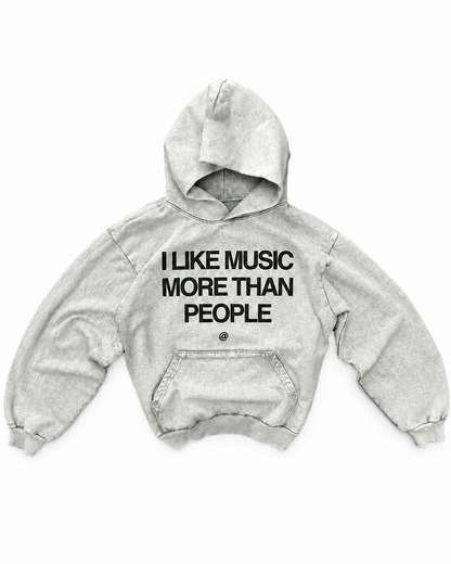 "Music" Art Washed Hoodie