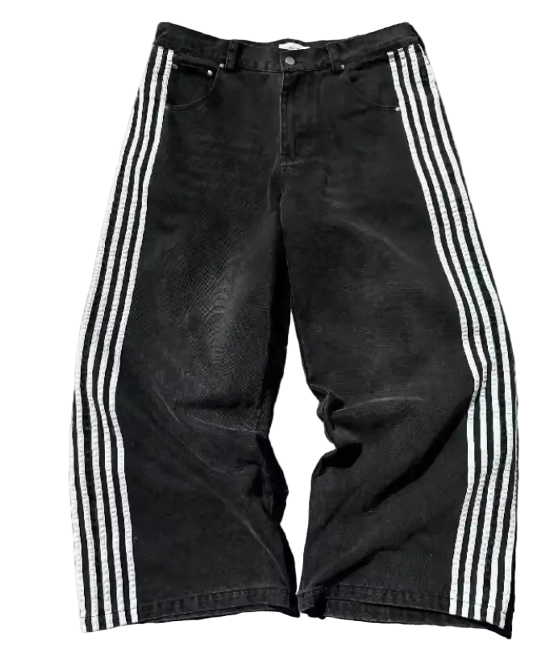 Art decay Striped Jeans
