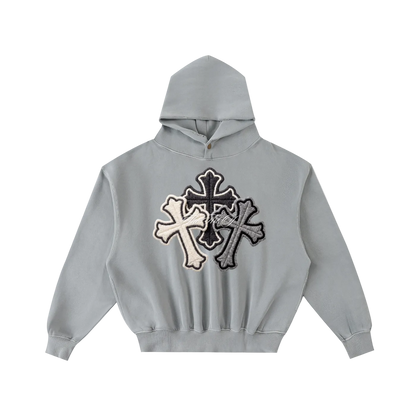 Art Decay “Pastel Cross” Boxy Hoodie